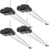 image:imageSunco LED Shop Lights for Workshop 4FT Linkable Garage Lighting 4500 LM 40W 150W Equivalent 5000K Daylight Surface  Suspension Mount 48 Inch Integrated Fixture White 4 PackBlack  5000K