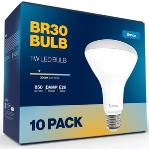 image:imageSunco 10 Pack BR30 LED Bulbs Indoor Flood Lights 11W Equivalent 90W 3000K Warm White 850 Lumens E26 Base 25000 Lifetime Hours Interior Dimmable Recessed Can Light Bulbs  UL amp Energy StarWhite 3k