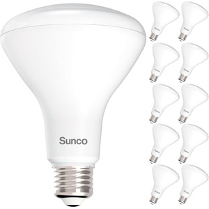 image:imageSunco 10 Pack BR30 LED Bulbs Indoor Flood Lights 11W Equivalent 90W 3000K Warm White 850 Lumens E26 Base 25000 Lifetime Hours Interior Dimmable Recessed Can Light Bulbs  UL amp Energy StarWhite 27k