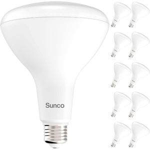image:imageSunco 10 Pack BR40 LED Light Bulbs Indoor Flood Lights Recessed Can Light Bulb 1400 LM 17W 100W Equivalent 2700K Soft White Dimmable E26 Base for Home Bedroom Kitchen ULWhite  6000k