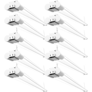 image:imageSunco 10 Pack LED Shop Lights for Workshop 4FT Linkable Garage Lighting 4500 LM 40W 150W Equivalent 5000K Daylight Surface  Suspension Mount 48 Inch Integrated Fixture White5000K White