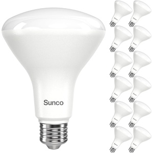 image:imageSunco 12 Pack BR30 LED Bulbs High Output 1200 Lumens Indoor Flood Lights 11W Equivalent 65W 2700K Soft White E26 Base Interior Dimmable Recessed Can Light Bulbs5000k Daylight
