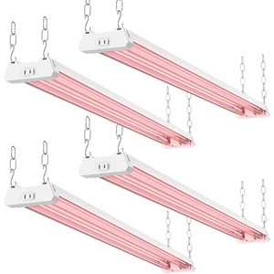 image:imageSunco 4FT LED Grow Light for Indoor Plants 40W Full Spectrum Hanging Suspended Fixture Linkable Plug in Greenhouse Year Round for Indoor Plants Seedlings Vegetables Flowers 4 Pack