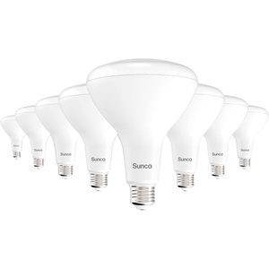 image:imageSunco 8 Pack BR40 LED Light Bulbs Indoor Flood Lights Recessed Can Light Bulb 1400 LM 17W 100W Equivalent 3000K Warm White Dimmable E26 Base for Home Bedroom Kitchen ULWhite 3k