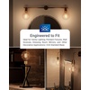 image:image10 Pack G25 LED Light Bulbs Filament Edison Globe Vanity Lighting Bulb for Bathroom Bedroom 500 LM 5W 60W Equivalent 3000K Warm White Dimmable E26 Base Clear ULWhite  3000k