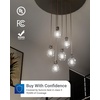 image:image10 Pack G25 LED Light Bulbs Filament Edison Globe Vanity Lighting Bulb for Bathroom Bedroom 500 LM 5W 60W Equivalent 3000K Warm White Dimmable E26 Base Clear ULWhite  4000k