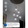 image:image10 Pack G25 LED Light Bulbs Filament Edison Globe Vanity Lighting Bulb for Bathroom Bedroom 500 LM 5W 60W Equivalent 3000K Warm White Dimmable E26 Base Clear ULWhite  5000k