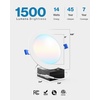 image:imageSunco 12 Pack 5CCT 4 Inch Ultra Thin LED Recessed Ceiling Lights Slim 800 Lumens High Brightness 2700K3000K3500K4000K5000K Selectable Dimmable 10W Canless Wafer with Junction Box5 CCT in One 2700K  3000K  3500K  4000K  5000K