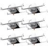 image:imageSunco 6 Pack 4 Inch Can Lights Housing New Construction Recessed Can Housing for Ceiling Hard Wired TP24 Connector 120277V Air Tight Steel IC Rated Easy Install UL6 Pack