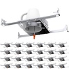 image:imageSunco 6 Pack 4 Inch Can Lights Housing New Construction Recessed Can Housing for Ceiling Hard Wired TP24 Connector 120277V Air Tight Steel IC Rated Easy Install UL24 Pack