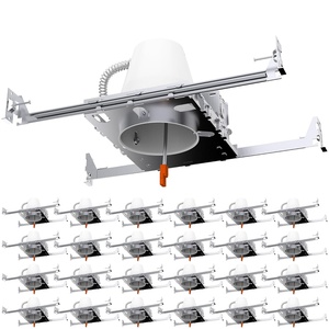 image:imageSunco 6 Pack 4 Inch Can Lights Housing New Construction Recessed Can Housing for Ceiling Hard Wired TP24 Connector 120277V Air Tight Steel IC Rated Easy Install UL24 Pack