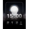 image:imageSunco 10 Pack E12 LED Bulbs Candelabra CRI92 5000K Daylight 5W Equivalent 40W 450 Lumens Small Edison Screw Base E12 NonDimmable Frosted Decorative G14 Globe Vanity Light Bulbs UL3000k Warm White