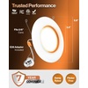 image:imageSunco 12 Pack 5CCT LED Recessed Lighting 4 Inch with Night Light 2700K3000K4000K5000K6000K Selectable Dimmable Lights 8W 770LM Damp Rated Retrofit Installation  ETL4 inch