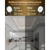image:imageSunco 6 Inch LED Recessed Light with Night Light Canless Recessed Lighting 1500 LM 15W 150W Equivalent Selectable CCT 2700K3000K4000K5000K6000K Dimmable with Junction Box 4 PackWhite 5cct