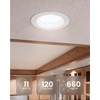 image:imageSunco 6 Pack 4 Inch LED Recessed Lights 11W 660LM Retrofit Downlight 5CCT 2700K5000K Indoor Dimmable Baffle Trim Damp Rated Ceiling Lighting for Kitchen Bathroom Bedroom Energy Star UL5 Cct in One 2700k  3000k  3500k  4000k  5000k
