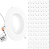 image:imageSunco 96 Pack 5CCT Retrofit LED Recessed Lighting 6 Inch 2700K3000K3500K4000K5000K Selectable Dimmable Can Lights Smooth Trim 13W75W 965LM Damp Rated ULCertified4000K Cool White