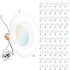 image:imageSunco 96 Pack 5CCT Retrofit LED Recessed Lighting 6 Inch 2700K3000K3500K4000K5000K Selectable Dimmable Can Lights Smooth Trim 13W75W 965LM Damp Rated ULCertified5 CCT in One 2700K  3000K  3500K  4000K  5000K