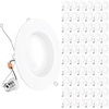 image:imageSunco 96 Pack 5CCT Retrofit LED Recessed Lighting 6 Inch 2700K3000K3500K4000K5000K Selectable Dimmable Can Lights Smooth Trim 13W75W 965LM Damp Rated ULCertified4000K Cool White