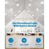 image:imageSunco LED Can Lights Eyeball Retrofit Gimbal 56 Inch Recessed Lights Dimmable 12W60W 5000K Daylight 800 LM Directional Angled Trim Adjustable Ceiling Downlight UL 4 Pack2700K Soft White