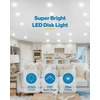image:imageSunco Lighting 12 Pack 56 LED Disk Lights Flush Mount Ceiling Light Fixture Recessed 6000K Daylight Deluxe 100W Equivalent 15W 1050LM Dimmable Low Profile Surface Mount ETL12 Pack