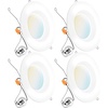 image:imageSunco 96 Pack 5CCT Retrofit LED Recessed Lighting 6 Inch 2700K3000K3500K4000K5000K Selectable Dimmable Can Lights Smooth Trim 13W75W 965LM Damp Rated ULCertified5 CCT in One 2700K  3000K  3500K  4000K  5000K