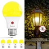 image:imageSunco Yellow Light Bulbs Outdoor A19 LED Bug Lights for Outside Dusk to Dawn 480 LM 9W 2000K Amber Glow Auto OnOff Photocell Sensor E26 Base for Porch Patio Deck Backyard UL 4 Pack2000k Amber Glow