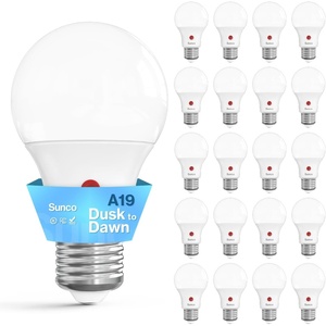 image:imageSunco 10 Pack Dusk to Dawn LED Outdoor Light Bulb A19 Photocell Automatic for Exterior Lighting 800 LM 9W 60W Eqv 5000K Daylight Auto OnOff Sensor IP65 Rated ULWhite  6k