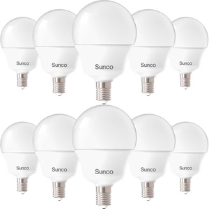 image:imageSunco 10 Pack E12 LED Bulbs Candelabra CRI92 5000K Daylight 5W Equivalent 40W 450 Lumens Small Edison Screw Base E12 NonDimmable Frosted Decorative G14 Globe Vanity Light Bulbs UL3000k Warm White