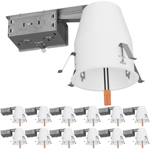 image:imageSunco 12 Pack 4 Inch Recessed Lighting Housing Can Remodel Air Tight Ceiling Cans 120277VHard Wired TP24 Connector Included Easy Install IC Rated UL12 Count Pack of 1