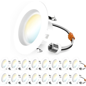 image:imageSunco 16 Pack 4 Inch LED Recessed Lights Retrofit Dimmable Can Lighting 660 LM 11W 40W Equivalent Selectable CCT 2700K3000K3500K4000K5000K Smooth Trim Damp Rated UL