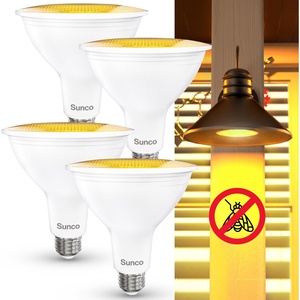 image:imageSunco 6 Pack Outdoor Flood Light Bulbs PAR38 LED Flood Lights Waterproof 1800 LM 15W 150W Equivalent 5000K Daylight Dimmable E26 Base Wet Rated for Porch Landscape Driveway Garage Yard UL2000k Amber Glow