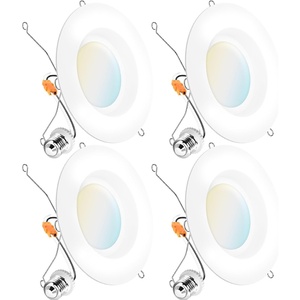 image:imageSunco 96 Pack 5CCT Retrofit LED Recessed Lighting 6 Inch 2700K3000K3500K4000K5000K Selectable Dimmable Can Lights Smooth Trim 13W75W 965LM Damp Rated ULCertified5 CCT in One 2700K  3000K  3500K  4000K  5000K