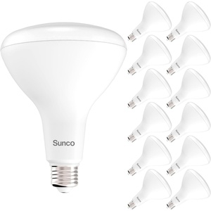image:imageSunco 12 Pack BR40 LED Light Bulbs Indoor Flood Lights Recessed Can Light Bulb 1400 LM 17W 100W Equivalent 4000K Cool White Dimmable E26 Base for Home Bedroom Kitchen ULWarm White 2700k