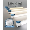 image:imageSunco 10 Pack T8 LED Bulbs 4 Foot LED Fluorescent Tube Replacement 4ft LED Tube Light Ballast Bypass 18W 2200 LM Selectable CCT 3000K3500K4000K5000K6000K Single Ended Power Frosted Lens UL5 Cct in One 3000k  3500k  4000k  5000k  6000k