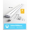 image:imageSunco 12 Pack Linkable LED Utility Shop Light 4500 LM 2200K 4 FT 48 Inch Integrated Fixture for Garage 40W Equivalent 150W Surface  Suspension Mount
