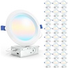 image:imageSunco 24 Pack 3 Inch Recessed Lighting LED Canless Ultra Thin Flush Mount Ceiling Fixture Light with Junction Box 550 Lumens Selectable CCT 2700K3000K4000K5000K6000K Dimmable 6W50W ULETL6 Inch