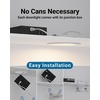 image:imageSunco 24 Pack 3 Inch Recessed Lighting LED Canless Ultra Thin Flush Mount Ceiling Fixture Light with Junction Box 550 Lumens Selectable CCT 2700K3000K4000K5000K6000K Dimmable 6W50W ULETL3 Inch