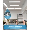 image:imageSunco 6 Pack LED Garage Ceiling Lights Wraparound Fixture 4FTLinkable Shop Light 3500 LM 40W300W 5000K Daylight Hardwired Surface Mount Utility Workshop Light ETLWhite 5k