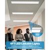 image:imageSunco 6 Pack LED Garage Ceiling Lights Wraparound Fixture 4FTLinkable Shop Light 3500 LM 40W300W 5000K Daylight Hardwired Surface Mount Utility Workshop Light ETLWhite 5k