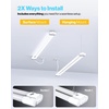image:imageSunco LED Black Hanging Workshop Garage Shop Light 4FT Plug in Linkable Utility Fixture 4000K Cool White 40W260W 4100 LM Integrated T8 Pull Chain ETL