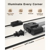 image:imageSunco LED Shop Lights for Workshop 4FT Linkable Garage Lighting 4500 LM 40W 150W Equivalent 5000K Daylight Surface  Suspension Mount 48 Inch Integrated Fixture BlackBlack  5000K