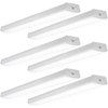 image:imageSunco 6 Pack LED Garage Ceiling Lights Wraparound Fixture 4FTLinkable Shop Light 3500 LM 40W300W 5000K Daylight Hardwired Surface Mount Utility Workshop Light ETLWhite 5k