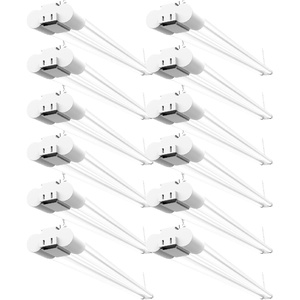 image:imageSunco 12 Pack Linkable LED Utility Shop Light 4500 LM 2200K 4 FT 48 Inch Integrated Fixture for Garage 40W Equivalent 150W Surface  Suspension Mount