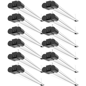 image:imageSunco 12 Pack Linkable LED Utility Shop Light 4500 LM 3000K 4 FT 48 Inch Integrated Fixture for Garage 40W Equivalent 150W Surface  Suspension Mount