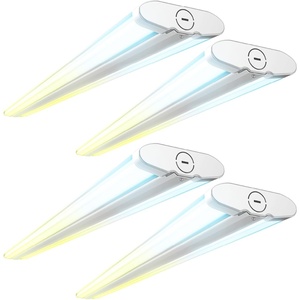 image:imageSunco 4ft LED Shop Light Hardwired Garage Lights for Workshop Wraparound 8200 Lumens Surface Mount Selectable Features 50W60W70W 3000K4000K5000K ETL 4 PackWhite