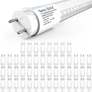 image:imageSunco 50 Pack 2ft LED T8 Clear Glass Tube for Indoor Replacement Fluorescent Commercial Office Hallway Warehouse Type B 10W 1200 Lumens 5000K Daylight NonDimmable 100277V 50000 Hour Lifetime4 Feet