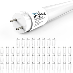 image:imageSunco 50 Pack 2ft LED T8 Clear Glass Tube for Indoor Replacement Fluorescent Commercial Office Hallway Warehouse Type B 10W 1200 Lumens 5000K Daylight NonDimmable 100277V 50000 Hour Lifetime2 Feet