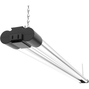 image:imageSunco LED Black Hanging Workshop Garage Shop Light 4FT Plug in Linkable Utility Fixture 4000K Cool White 40W260W 4100 LM Integrated T8 Pull Chain ETL