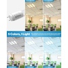 image:imageSunco 10 Pack T8 LED Bulbs 4 Foot 48 Inch Tube Light Bulb Fluorescent Replacement SingleDouble Ended Hybrid Type AB 2400 LM 20W Selectable CCT 3000K3500K4000K5000K6000K Clear Lens ETL5 Cct in One 3000k  3500k  4000k  5000k  6000k