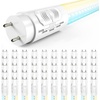 image:imageSunco 10 Pack T8 LED Bulbs 4 Foot 48 Inch Tube Light Bulb Fluorescent Replacement SingleDouble Ended Hybrid Type AB 2400 LM 20W Selectable CCT 3000K3500K4000K5000K6000K Clear Lens ETL5 Cct in One 3000k  3500k  4000k  5000k  6000k